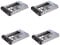 Junguluy 4X 3,5 Festplatten Fach für PowerEdge Server - mit 2,5 Festplatten Adapter NVMe SSD SAS SATA Halterung