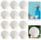 LINGJIA 12 Pièces Coquillage Decoration, Coquilles Saint Jacques Blanches, Décorations en Coquillages,Artisanat, Grands Coquillages Blancs, Coquillages Peints, Carillons à Vent en Coquillages(10-11cm)