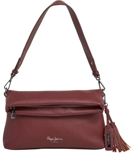 Pepe Jeans Gaia, Borsa Donna, Rosso (Borgogna Rosso), Taglia Unica