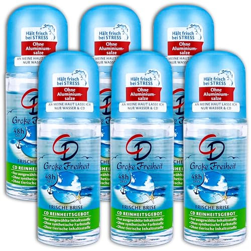 6 er CD Deo Roll-on Große Freiheit Deoroller 6 x 50 ml