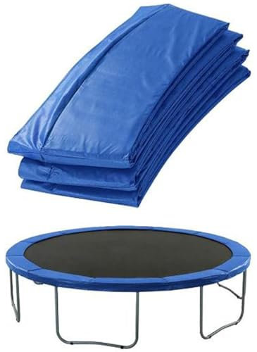 Trampolin Randabdeckung 244 305 366 396 427 cm, Randschutz, Sicherheitsmatte, Federabdeckung UV-beständig Reißfest Randschutz Trampolinzubehör(Blue,6ft)