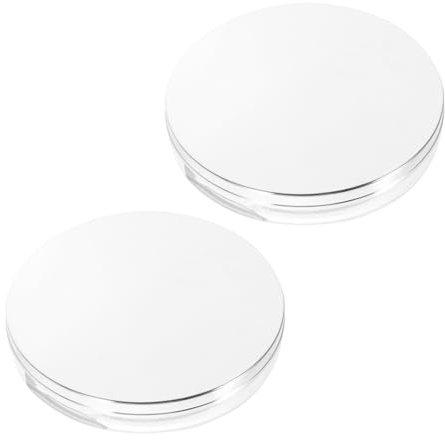 Artibetter Leere Kosmetikpuderbox 2 Stück Tragbare Hautfreundliche Dose für Loses Puder mit Elastischem Netz für Präzise Dosierung Kompakt für Reisen