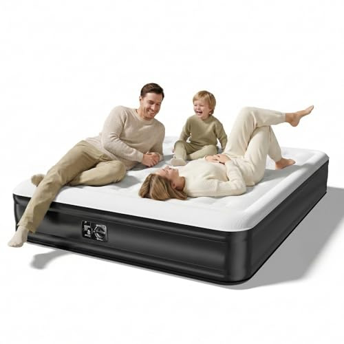 OZVMZQ Queen Size self Inflating Blow up air Mattress with Built in Pump Inflatable Camping air Mattress for Tents inflated Mattress Raised airbed