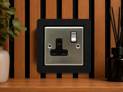 Acoustic Wall Panel Socket Surround Single/Double Gang | with Spacer Built in! (Single Gang)