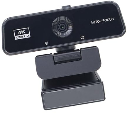 BELOWSYALER UHD 4K USB Webcam mit 360 Grad drehbarer Basis, perfekt für Live-Streaming und Remote-Meetings Autofokus-Kamera für Laptop