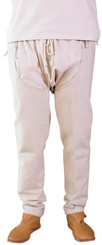 Burgschneider - Beinlinge Brandolf - Hanf (L, für Damen & Herren, Baumwolle) Historisch - High Medieval