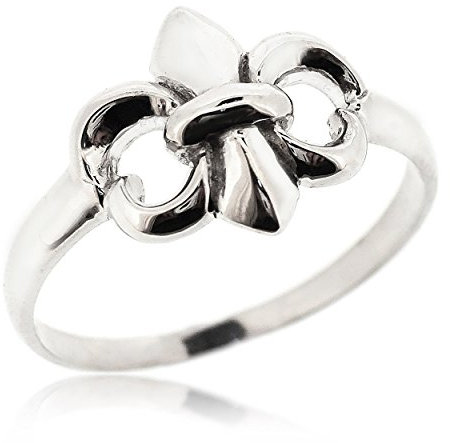 Sovats Bague Fleur de Lys Bague Argent Femme 925, Taille 52