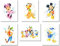 BigWig Prints Mickey und Minnie Prints – Minnie Mouse Wandkunst, Mickey Mouse Wanddekoration, Disney-Bilder für Kinderzimmer, Donald & Daisy Duck Poster, Goofy, Pluto – ungerahmt, 6er-Set (20,3 x 25,4