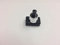 Lampenschalter Druckschalter schwarz weiß Hals 230V 2A Schwarzer Knopf Schalter (schwarz/silber)