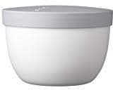 Mepal - Snackbox Ellipse - Lebensmittelbehälter zum Aufbewahren und Transportieren von Snacks - geeignet für Gefrierschrank, Mikrowelle & Spülmaschine - 350 ml - White