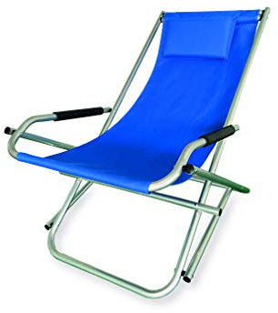 Linea Garden Friend Gartenstuhl, Klappstuhl, Schaukelstuhl ''Elba'', blau