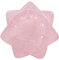 Cheungshing Hand Carved Healing Crystal Stone Lotus Votive Tea Light Candle Holder for Table, Flower Table Decorations for Wedding & Home, Rose Quartz
