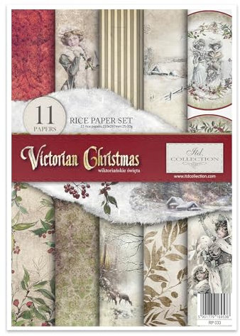 ITD Collection RP033 Reispapier, Victorian Christmas, 29,7 x 21 cm