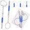 2 Pezzi 3 in 1 Cacciavite per Occhiali Kit di riparazione, Cacciavite da Tasca a Doppia Punta, Mini Multifunzione Cacciavite per Occhiali, Sole, Orologi, Gioielleria