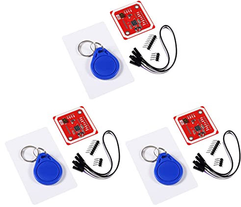3pcs PN532 NFC NXP Module V3 User Kit Near Field Communication Reader Writer Module Kit I2C SPI HSU with S50 White Card Key Card for Raspberry Pi DIY Smartphone
