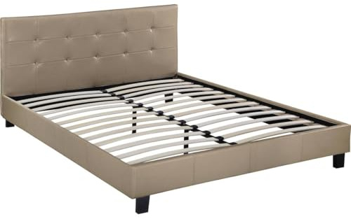 Habitat et Jardin Doppelbett Julia - 160 x 200 - Taupe