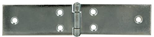 Amig - Bisagra de Ramal - 25 x 100 mm - Multiusos - Pala Ancha - Cantos Cuadrados - Apertura y Cierre Silencioso - Sujeta Puertas con Firmeza - Acero Zincado