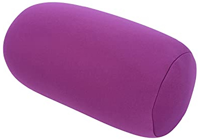 Mikroperlen Nackenrolle, Mikro Mini Kissen Kuschelig weiche Nackenrolle Lendenwirbelsäule-Rolle, Nackenkissen, Kissen für Reisen, Schlafen, Baden, Betten, Massage, Yoga, Fuß-Bein-Stütze(Lila)