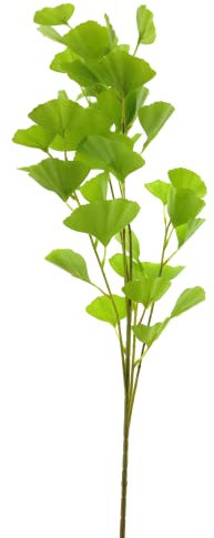mucplants künstliche Ginkgo Pflanze Ginkgozweig Stecker Blume ca. 91cm Grün