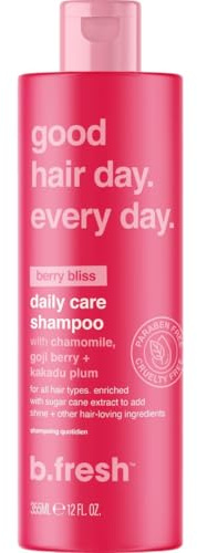 b.fresh Tägliches Pflegeshampoo | Good Hair Day | Täglicher Reiniger für alle Haartypen | angereichert mit Kamille und Zuckerrohr-Extrakt für Glanz | 12 oz