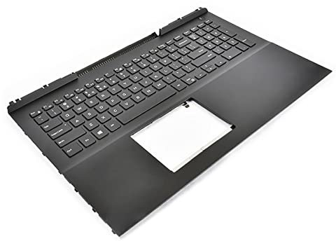 Dell Inspiron 7566/7567 Palmrest & US ENGLISH Backlit Keyboard - 0MDC8K + 0GGVTH (Renewed)