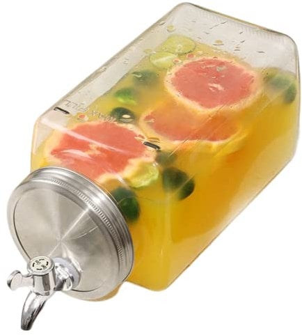 Dispensador de Bebidas Dispensador de Agua de Agua fría Dispensador de Bebidas de Vidrio con Grifo 3L Dispensador de Agua Grande Dispensador de Bebidas frías para Bebidas frías refrigerador