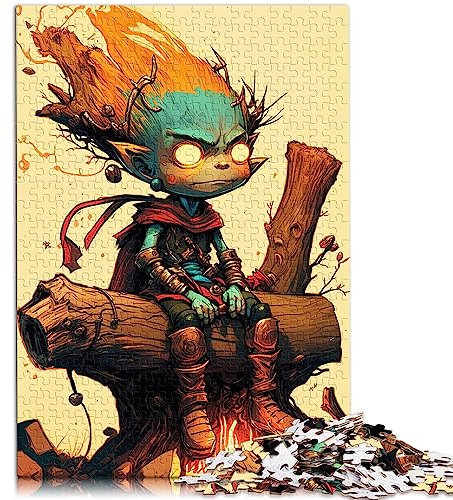 Puzzle für Erwachsene: EIN Weiser Elf, magischer Kobold, 1000 Teile, für Erwachsene und Kinder ab 12 Jahren, Papppuzzles, tolle Geschenke für Weihnachten, Größe: 26 x 38 cm