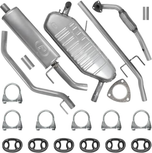 Polmo Schalldämpferset Auspuffanlage Auspuff für Opel Vectra 3 III C Kombi 2002-08/2005 1.8