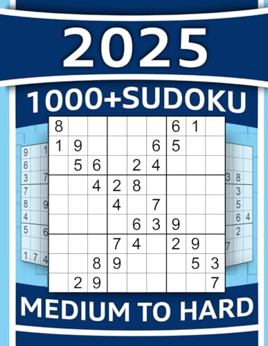 1000+ Sudoku Puzzles for Adults: Medium to Hard Sudoku Puzzle Book with Detailed Step-by-step Solutions and Hints When You Get Stuck (Cerebro, Band 5)