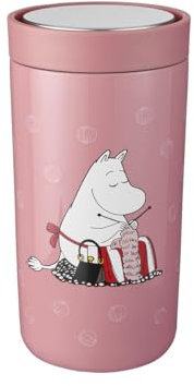 Stelton x Mumin - To Go Click Thermobecher 0,2 Liter, Moomin knitting