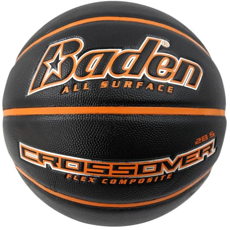 Baden Crossover, Kinder und Erwachsene Basketball, Noir/orange, 6 -