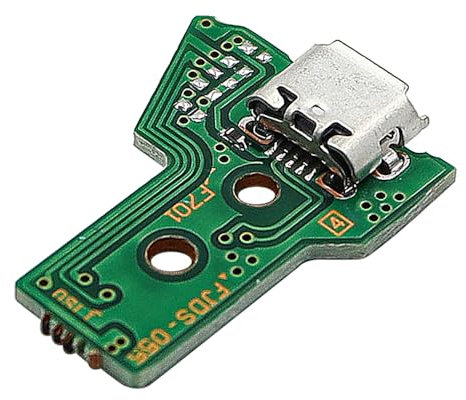 Alnicov Ensemble de port de charge de remplacement pour PS4 DualShock 4, pièces de réparation, module de connecteur de plaque de chargeur pour manette PS4 JDS-055 050