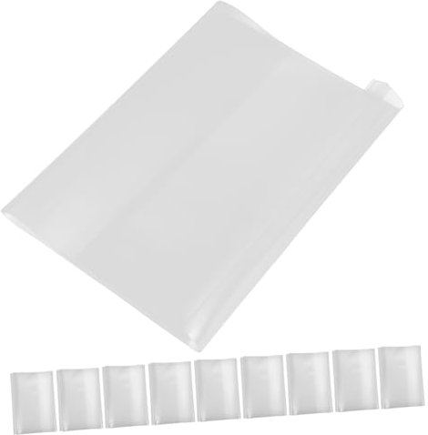 Parliky 10 Stück Durchsichtige A5 Buchhüllen Aus Kunststoff Verstellbar Strapazierfähig Buchumschlag Mit Schutzfunktion Für Schule Und Alltag