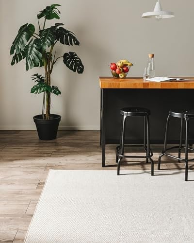 benuta Basic In- & Outdoor Teppich Iowa - Creme 200x300 cm - Boho Jute-Look - Wetterfest & UV-beständig für Balkon, Terrasse, Garten, Küchenteppich & Wohnzimmerteppich - Strapazierfähig & Robust