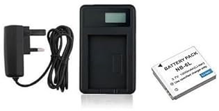 AAA Products - Mains Battery Charger for Canon Digital Cameras - Replacement for Canon Charger CB-2LYE for NB-6L / NB-6LH Battery (Charger + Battery)