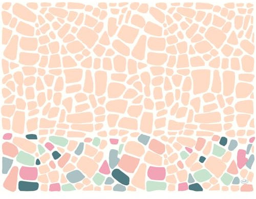 DUNI Bio Dunicel Tischsets Ocean Pebbles 40x30cm