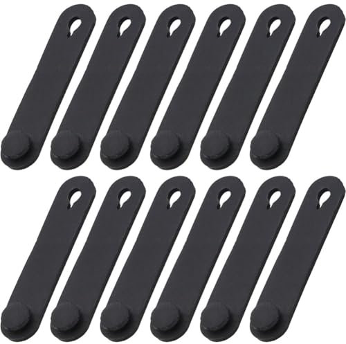 Lpitoy 12pcs Motorcycle Rubber Bands for Frame Securing Cable Ties Wiring Harness Cables Accessories for Motorbike Bike Car