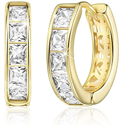 Linawe Kleine Creolen Gold, Mini Piercing Ring Ohrhänger Jewelry, Helix Ring Creolen Vergoldet Huggies Ohrringe, Damenohrringe Hypoallergene Schmuck