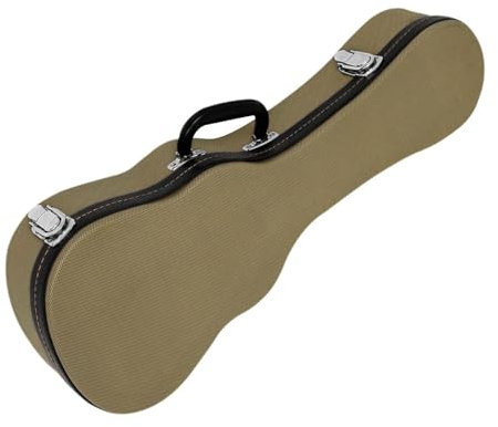 rockible Custodia per ukulele, borsa per chitarra, 23 pollici, accessorio, con serratura in metallo, custodia rigida classica, borsa per chitarra, per