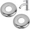 2 x 26mm G3/4 Chrome Pipe Cover, Shower Water Tap Round Valve Radiator Base Plate High Tall Hole Collar Stainless Steel, Easy Installation for Kitchen, Bathroom, Shower, Radiator