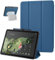 SSS·GRGB Case for 11-inch Google Pixel Tablet 2023 Release, Adjustable Viewing Angle Protective Trifold Stand Slim Cover with Pencil Holder Compatible with Charging Speaker Dock (Navy Blue)