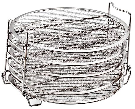 CLISPEED 1juego Soporte Deshidratador Acero Inoxidable Compatible Con Freidora De Aire Ninja Cuartos Accesorios Para Cocinar Saludable