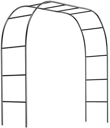 Sharplace Outdoor Archway Archway Trellis Praktische Mehrzweck -Metall -Pergola -Arbor Versammlung für Wohngebäude für Zeremonie -Abschlusshäuser, Schwarz