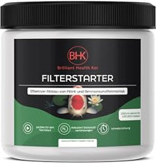 BHK - Filterstarter 1000ml – Starterbakterien Teich für klares Wasser – Teichklärer & Filterbakterien – Teichbakterien für Gartenteich, Fischteich & Koiteich – Teichpflege