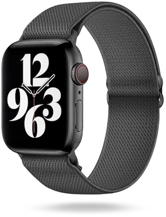 ONEFLOW Flex Loop Kompatibel mit Apple Armband Elastisch, Textil Stoff iWatch Armbänder Damen Herren Sport, Sportarmband Nylon Ersatz Watch Band Flexibel