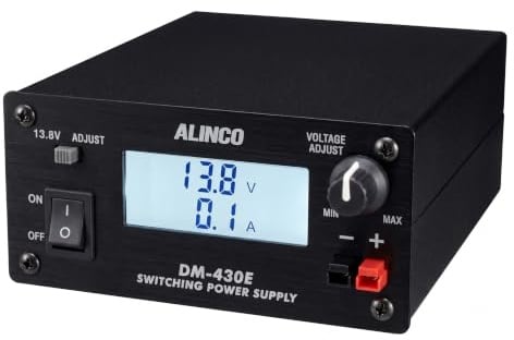 Alinco DM-430E Schaltnetzteil 25A - Ultrakompaktes Digitales Funknetzteil 5-15V DC 30A Peak mit Anderson Powerpole