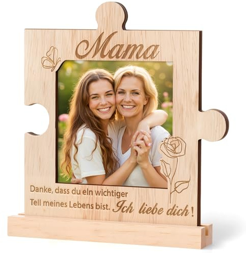 Maitys Geschenke für Mama Bilderrahmen für Patentante Schwiegermutter, Mama | Bilderrahmen für Euer Gemeinsames Bild, Geschenk zum Weihnachte, Geburtstagsgeschenk, Muttertagsgeschenk für Mutter