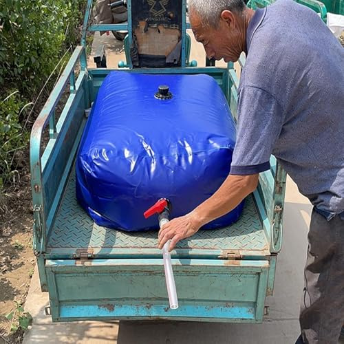 Wassertransportbehälter Für Fahrzeuge, Boote, Lkws, Schubkarren, Wassersack Für Die Brandbekämpfung Im Notfall, Bewässerungsträger Für Die Landwirtschaf, OneColor, 1.25x0.8x0.5 m/500 L/132 Gallon