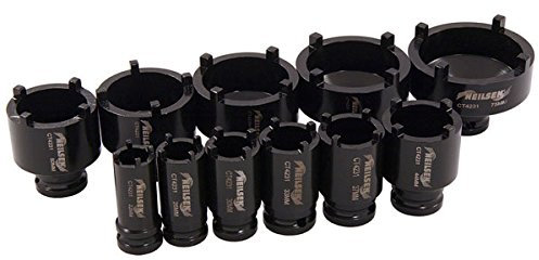 Neilsen 11-Piece Special Socket Set for Grooved Nuts, 22-75 Mm CT4231