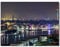 #detailverliebt Wand-Bild mit Dortmunder Skyline Motiv I dv_563 I 80 x 60 cm Leinwand I Kunstdruck Quer-Format matt Dortmund bei Nacht XXL groß